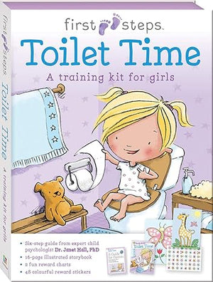 First Steps Toilet Time A Training Kit for Girls Hinkler Books | S&S Bookstore