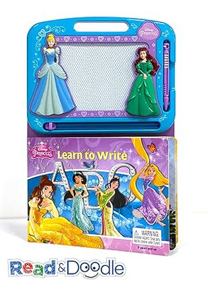 Disney Princess Learn to Write ABC Read & Doodle - Learning resources for kids, a magnetic drawing pad,