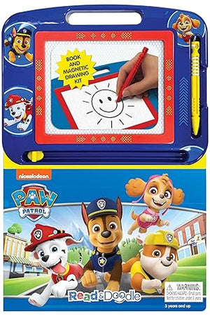 Paw Patrol Read & Doodle - Learning resources for kids, a magnetic drawing pad,