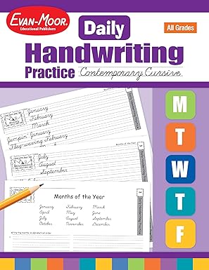 Daily Handwriting Practice Contemporary Cursive