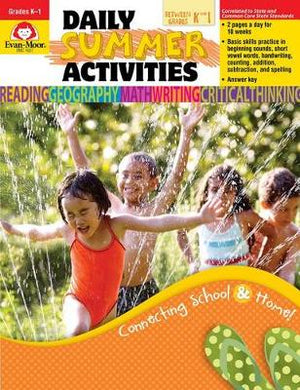 Daily Summer Activities Moving From Kindergarten To 1st Grade
