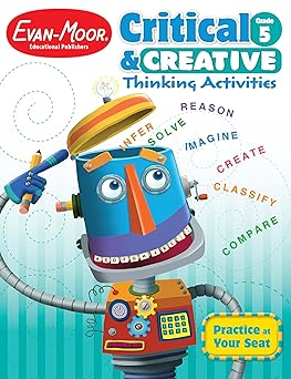 Evan-Moor Critical and Creative Thinking Activities Teacher's Book, Grade 5