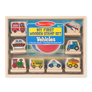 My First Wooden Stamp Set - Vehicles