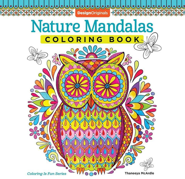 Nature Mandalas Colouring Book