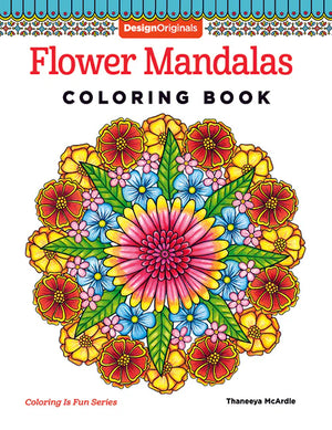 Flower Mandalas Coloring Book