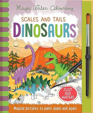 Scales and Tails - Dinosaurs (Magic Water Colouring) Jenny Copper | S&S Bookstore