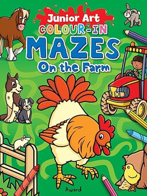 JUNIOR ART COLOUR-IN MAZES - ON THE FARM