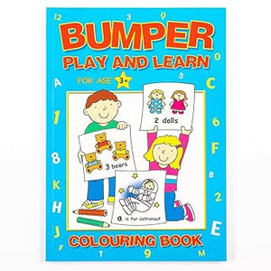 BUMPER PLAY AND LEARN COLOURING BOOK