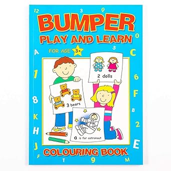 BUMPER PLAY AND LEARN COLOURING BOOK