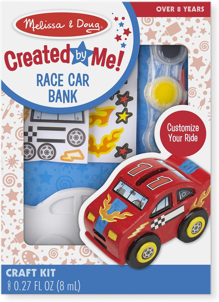 Decorate-Your-Own Race Car Bank Craft Kit
