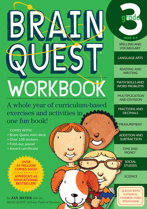 Brain Quest Grade 3 Workbook Janet A. Meyer | S&S Bookstore