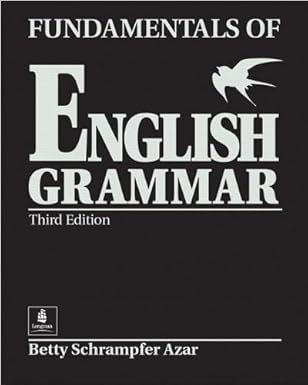 Fundamentals of English Grammar (Black) Third Edition