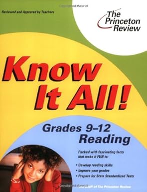 Know It All! Grades 9-12 Reading (K-12 Study Aids)