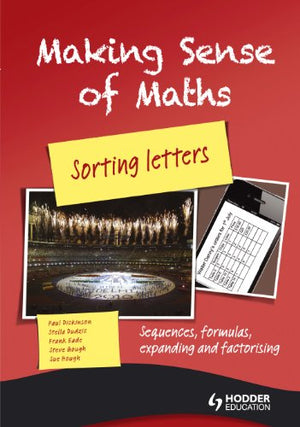 Making Sense of Maths: Sorting Letters - Workbook