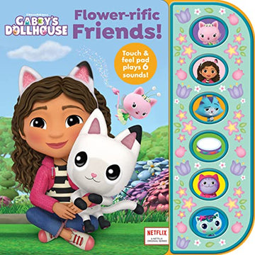 Gabby’s Dollhouse - Flower-rific Friends! - Touch & Feel Textured Sound Pad for Tactile Play