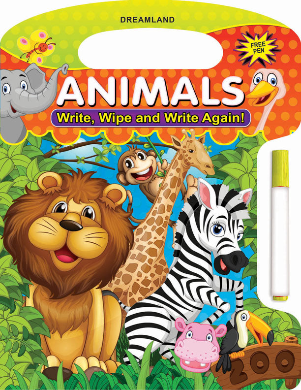 Animals – Write and Wipe Book