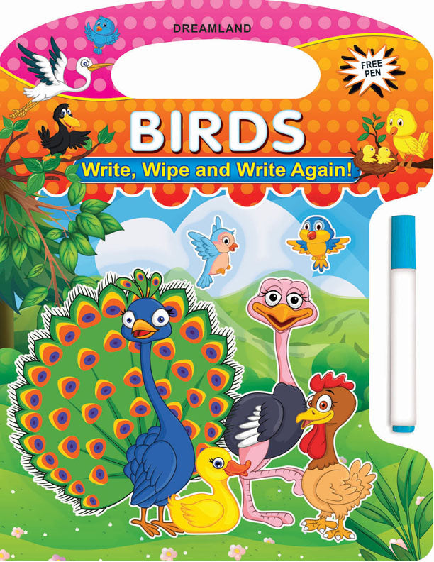 Birds – Write and Wipe Book