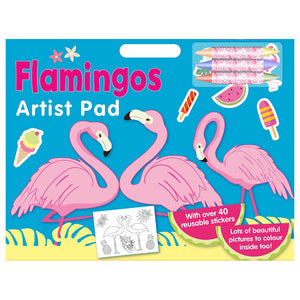 Flamingos Artist Pad Alligator | S&S Bookstore