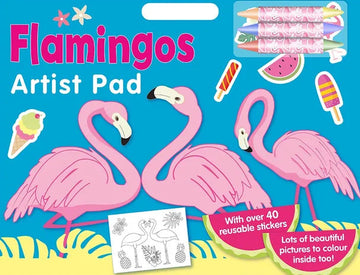 Flamingos Artist Pad