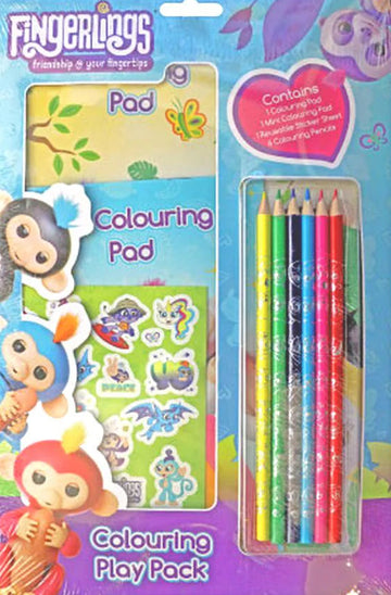 Fingerlings: Colouring Play Pack