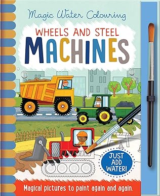 Wheels and Steel - Machines (Magic Water Colouring)