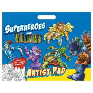 Superheroes Artist Pad