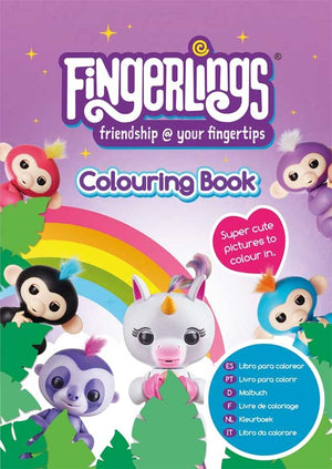 Fingerlings Colouring Book - Friendship @ Your Fingertips Alligator Books | S&S Bookstore