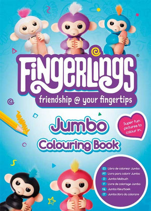 Fingerlings Friendship @ Your Fingertips Jumbo Colouring Book Alligator Books | S&S Bookstore